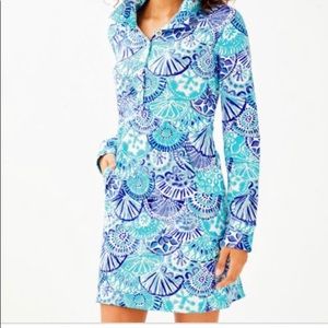 Lilly Pulitzer Popover Dress Half Shell